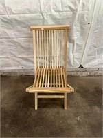 Nordic Style Teak Folding Chair