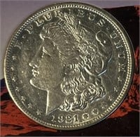 1921-D Morgan Silver Dollar AU58 Collectible COIN