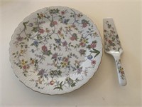 Vintage Corona Japanese Porcelain Cake Plate