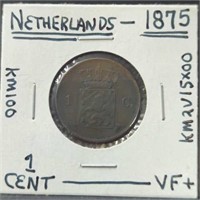 1875 Netherlands coin