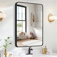 Black Vanity Mirror - 16X24  Wall Mounted