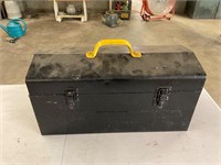 Metal Toolbox with Contents