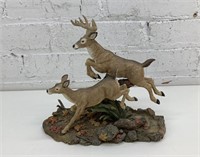 10" deer resin statue