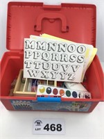 Kids Art Box  - Crayons, Paints, Stamps (Used)