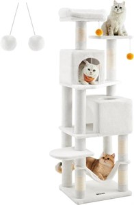 Feandrea Cat Tree, 61-Inch Cat Tower for Indoor