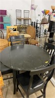 Dining table set, 4 chairs