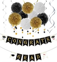 SEALED-2023 Graduation Party Decor Set