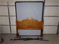 Queen headboard, frame and box springs