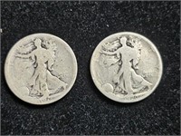 1918S & 1920 Liberty Walking Half Dollars