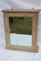 EARLY WOODEN WALL HANGING MEDICINE CABINET