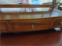 19th Century Mahogany Toilet Mirror with Boxwood