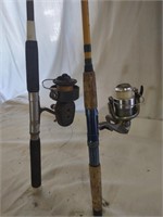 (2) Fishing Poles w/Reels