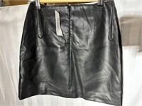 New Leyden SZ xs soft vegan leather skirt