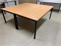 2 Timber Top 1.5m Office Tables