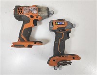 GUC Rigid Brushless 1/4" Impact Drill Drivers (x2)