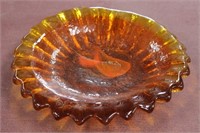A Heavy Art Glass Plate