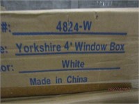 YORKSHIRE 4 FT PLASTIC WINDOW BOX IN BLACK