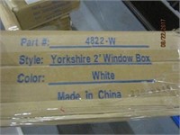 YORKSHIRE 2 FT PLASTIC WINDOW BOX IN WHITE