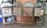 (4) 1940s Metal Boy Scout Folding Chairs with
