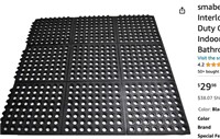 Anti-Fatigue NonSlip interlocking Rubber Floor Mat