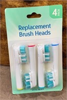 4 Pak Replacement Toothbrush Heads