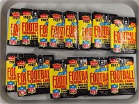 (15) 1987 FLEER LIVE ACTION FOOTBALL PACKS