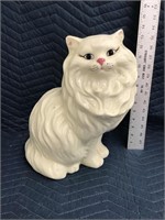 Vintage Ceramic Cat Statue Life Size