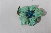 An Enamel Flower Pin