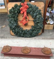 Unique Christmas Wreath w/Table Centerpiece