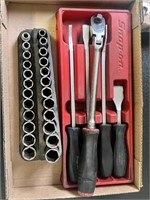 Snap-on Flex Head Ratchet, Chisels, Sockets