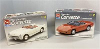 2 Pcs. AMT 1/25 Corvette Model Kits