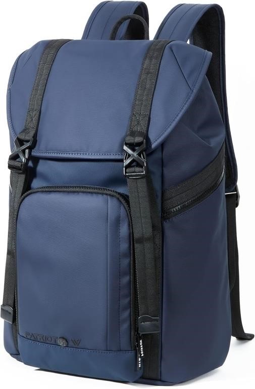 Water Resistant Backpack, Navy Blue