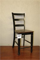 Black wooden chair