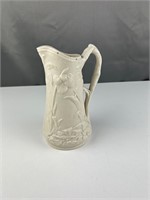 Antique pitcher Jasperware maybe