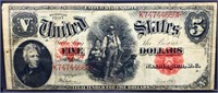 1907 wood chopper $5 note
