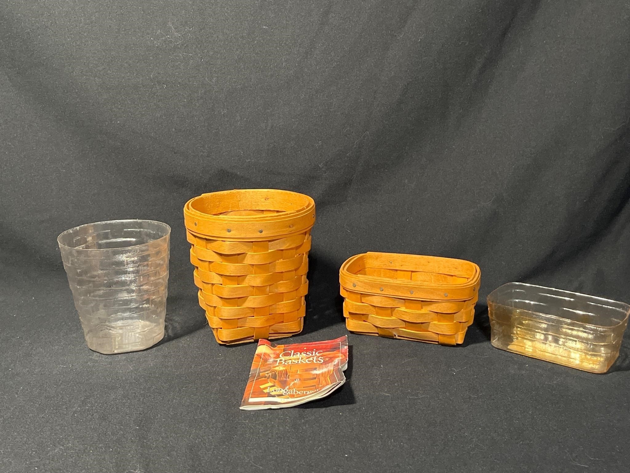 Two Small/Mini Longaberger Baskets.