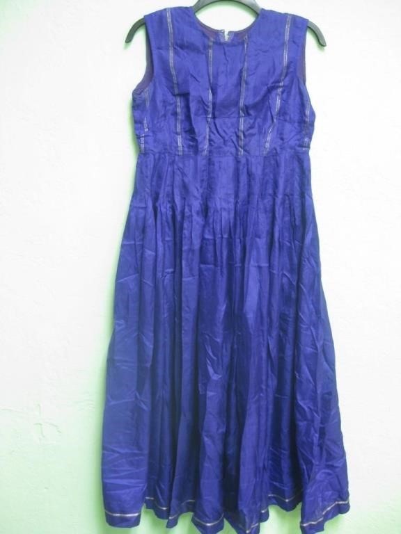 Silk Purple Sleevless Dress