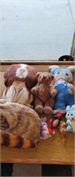 Lot of misc plush hand made and Pure Wool bear