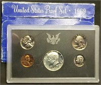 1969 US Mint Proof Set w/Silver Kennedy