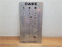 Retro CASE Nu-ca-wa 1967 Alumium Ruler + Parts