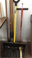 Yard Tools, post hole weed popper shovel rake