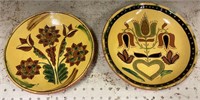 2 redware Breininger plates