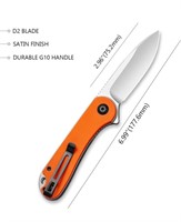 Civivi Orange Pocket Knife