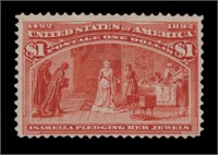 US Stamps #241 Mint RG Fine CV $240