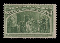 US Stamps #243 Mint RG Fine CV $270