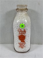 PURITY DAIRY UNION CITY INDIANA 1 QT GLASS MILK