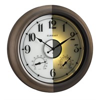 Illuminated Outdoor Clocks Waterproof 18 Inch with