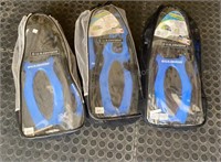 Swim Fins 3 Pairs W/ Goggles & Snorkel