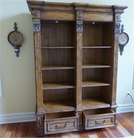 Solid Wood Lighted Bookcase