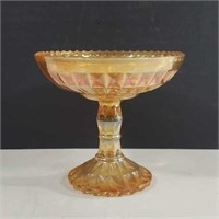Vintage Jeanette Windsor Marigold Carnival Glass